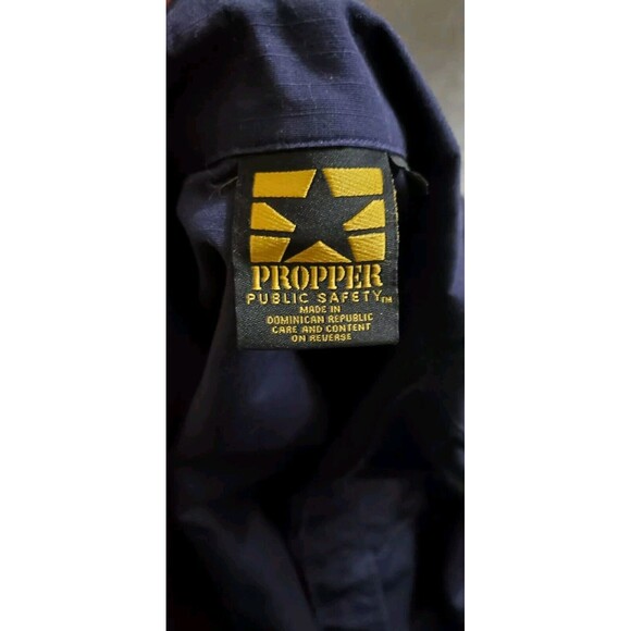 Propper 89706 Navy Blue Long Sleeve Tactical Button Up Shirt (No Show Buttons) - Picture 7 of 8